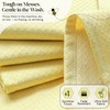 HEIRLOOM COMFORT Lemon Yellow Honeycomb Weave Cloth Napkins Set of