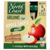 North Coast Organic Apple Sauce In Pouch, 4 Packs, Non
