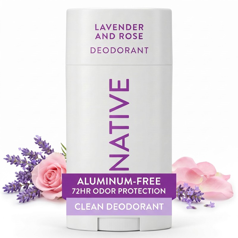 Native Desodorante nativo – desodorante natural, Lavanda y rosa., Único
