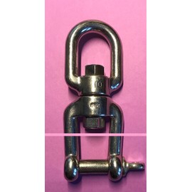 Stainless Steel 316 Anchor Swivel Eye and Jaw 10mm or 3/8" Marine Grade