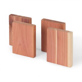 Compactor Blocchi In Legno Di Cedro Antitarme Per Cassetti, Set di 4, Legno Di Cedro Rosso, 5.5 x 1 x 7.5 cm, CED031