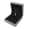 DSHOM Natural Walnut Wooden Pendant Necklace Gift Box Pendant Storage