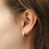 Silver Hoops Earrings for Women, Small Sterling Silver Hoop Earrings