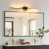 fengkiop Vanity Light for Bathroom, 31.6 Inch Black LED Dimmable