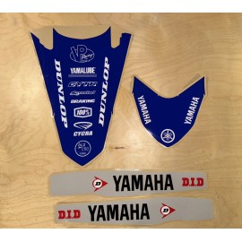 Yamaha 2023-2024 YAMAHA  YZ450F FRONT-REAR FENDER-SWINGARM LAMINATED MOTOCROSS GRAPHICS