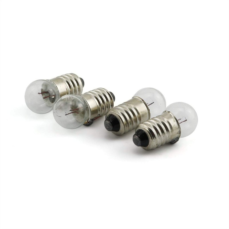 Longdex 25PCS E10 Miniature Screw Base Light Bulbs, 1.5V /