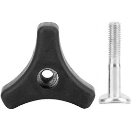 2 tornillos de mango para cortacésped, color negro, para varios tipos de máquinas de césped, cortacésped, piezas de repuesto para cortacésped