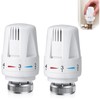2 PCS Thermostatic Radiator Valve Head, Universal TRV Valves Head
