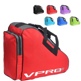 VPRO Ice Skate Bag, Inline Bag, Ice Skate Bag, Skate for Children/Adults, with Carry Strap and Zip (Red)