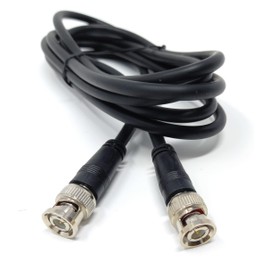 DRUT 2m BNC to BNC Cable Lead, Coaxial RG59/RG59U 75ohm for CCTV Video Camera, Male to Male Plugs 6.5ft