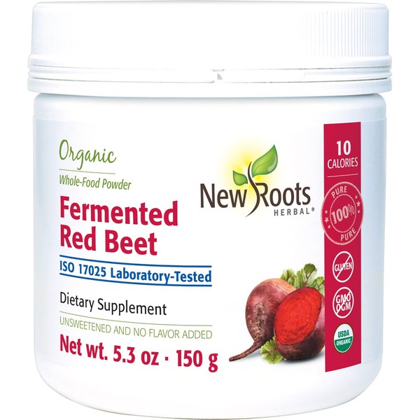 New Roots Herbal – Fermented Beetroot (150g) – Superfood - Supports Energy, Supports Circulation, Helps Inflammatory Response