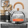 Tea Kettle, Rustproof Whistling Tea Kettle, Food Grade Stainless Steel