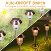 XMCOSY+ Solar Lights Outside Waterproof - 4 Pack Auto On/Off