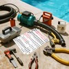 360PCS Pool Equipment Identification Labels for Swimming Pool,Waterproof Pool Plumbing