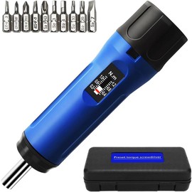 GOYOJO High-Precision Preset Torque Screwdriver, with S2 Bits 1/4” Drive Torque Wrench Screwdriver Set for Maintenance, Tools, Bike Repairing and Mounting