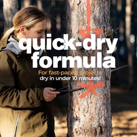 Fox Valley Easy Marker Inverted Marking Spray Paint, Red/Orange Fluorescent - 18 oz (Pack of 12), Upside Down Marking Paint for Grass & Tree Marking, Parking Lot, Quick Drying & Durable