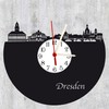 bigcopy e.K. Dresden Skyline Wall Clock with Dial, High-Quality Acrylic
