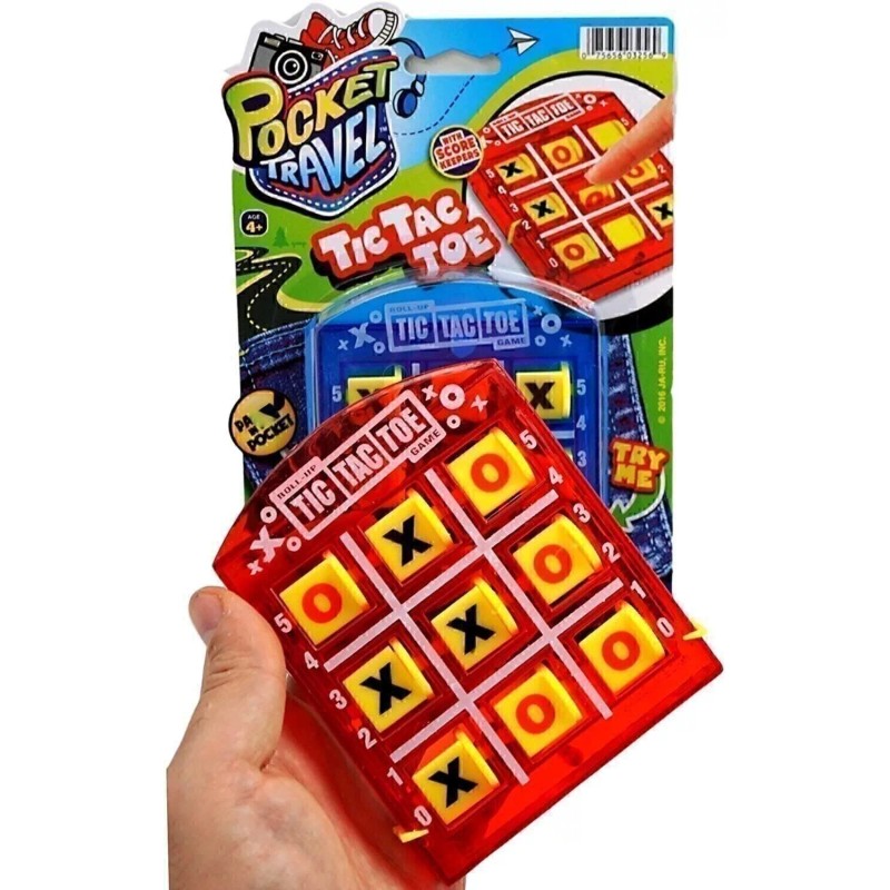 JA-RU Portable Tic Tac Toe (1 Pack) Classic Mini Board