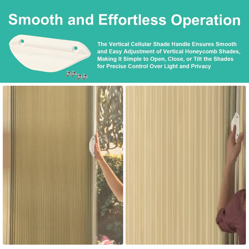 Pull Handle Kit for Hunter Douglas Vertiglide Vertical Honeycomb Shades,