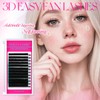 3D Effect Easy Fan Volume Lash Extensions Fluffy Rapid Volume