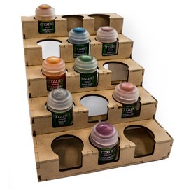 GameCraft Miniatures Paint Rack - 34mm Half for GW and Citadel Pots