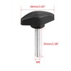TOP-VIGOR M6 x 35mm Handle Knobs Clamping T-Shape, 4Pcs Handle