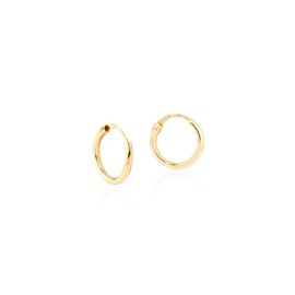 9ct Yellow Gold Hoop 10x1.5 mm Earrings
