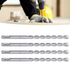 4Pcs Hammer Rock Drill Bit Sturdy Durable Efficient Convenient Round
