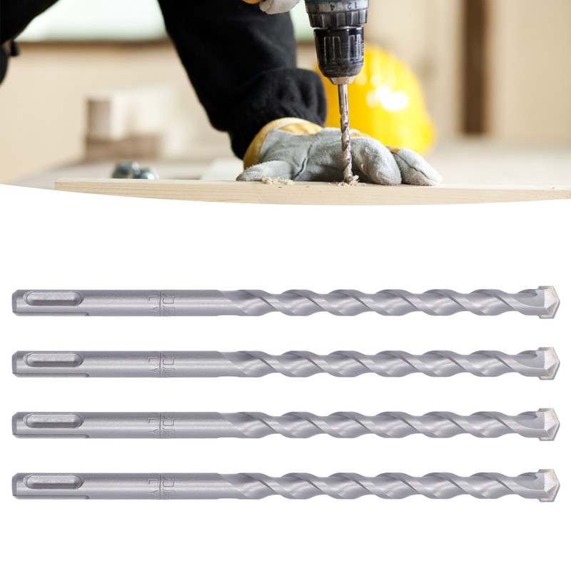 4Pcs Hammer Rock Drill Bit Sturdy Durable Efficient Convenient Round