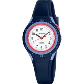 CALYPSO My First Watch K5856/5 Unisex Watch, Rubber Case, Multicoloured, Blue, blue