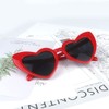 YooThink Heart Shaped Sunglasses for Women,Vintage Cat Eye Mod Style