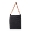 Versatile Vegan Leatherette Tote Bag - Faux Leather Purse Canvas