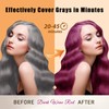 Hair Dye Shampoo 3 in 1, Long-Lasting Gray Hair Coverage,