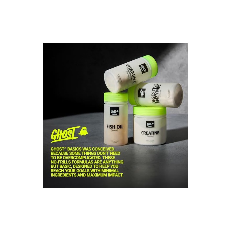 Ghost Monohidrato Creatina Polvo Basics Hombres Mujeres Suplemento Entrenamiento Creapure