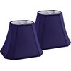GO&SO Rectangular Blue Lamp Shades Square Cut Corner, 8x14x11 Inch