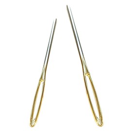 2 Pieces Large Eye Blunt Needles Wool Thick Hand Knitter for Yarn Sewing Darning