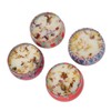 4pcs Dried Flower Aromatherapy Candle Set Long Lasting Aroma Scented