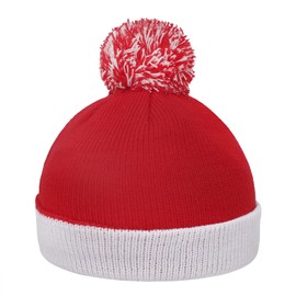 Kids Christmas Beanie Hat Cute Fur Ball Small Bell Deer Christmas Knitted Hat Decorations Costume for Children Boys Girls Christmas New Year Gifts Festive Holiday Outfit Party Supply 1-8 Years Old