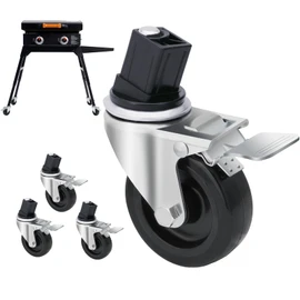 Wheels for Blackstone Griddle 22'' 17'' Tabletop Grill Stand, Casters Only