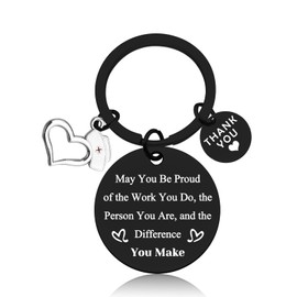 Vadaka Nurse Gifts Nurse Appreciation Gifts Keyring Nurse Practitioner Gifts Nursing Student Gifts Thank You Keyring for Nurse Graduation Gifts Retirement Jewelry for Nurse Christmas Birthday Gift