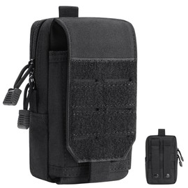 Flintronic Tactical Molle Pouch, Tactical Waist Bags, Utility EDC Belt Pouch, Fanny Packs for Menwith Zipper, for Sports, Hiking, Camping, Traveling