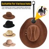 LANVRION Cowboy Hat Holder for Truck, Magnetic Hat Clip Leather