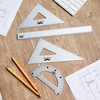Mr. Pen Metal Geometry Kit - 4Pack Set Square, Protractor,