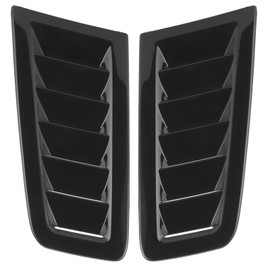 aqxreight Hood Vents, Pack of 2 Universal Bonnet Vent Car Exterior Parts for Focus RS MK2 Style (Glossy Black)