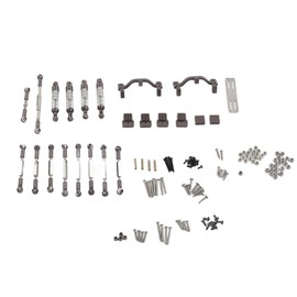 Equlup RC Car Shock Kits, Aluminum Alloy Shocks Absorber, Titanium, Front Center, Rear Center, Car, Hobby RC Vehicle Shock Kits