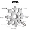 Snowflake multitool，Stainless Steel Snowflake tool multi，Portable Snowflake Tool Bottle Opener，Flat