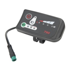 Electric Bike Display, and Wear Resistant Electric Bike Data Display Meter,Small Lightweight Appearance LED Display for Electric Bike,for 22.2mm Handlebars 48V (-2716220153512)