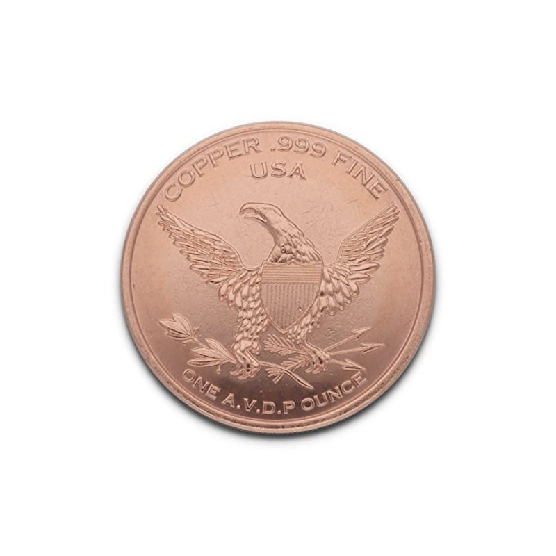 Private Mint 1 Ounce (AVDP) .999 Fine Copper Coin -