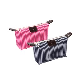 THTAJ 2 Pack Make Up Bag,Travel Make Up Bag,Toiletry Bag,Nylon Cosmetic Bag,Light Pink Makeup Bag,Skin Care Bag,Preppy Makeup Bag,Make Up Bag For Traveling,Tiny Makeup Bag,Trendy Makeup Bag