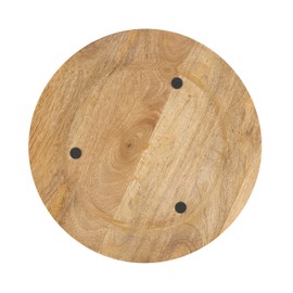 SARO LIFESTYLE Rustic Bark Rimmed Charger Plate (Set of 4)